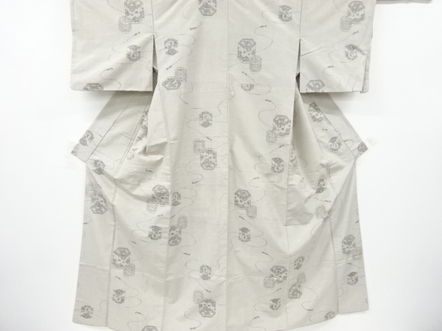 JAPANESE KIMONO / ANTIQUE KIMONO / SILK / FUSHI TSUMUGI / WOVEN BUCKET